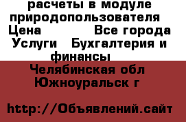 расчеты в модуле природопользователя › Цена ­ 3 000 - Все города Услуги » Бухгалтерия и финансы   . Челябинская обл.,Южноуральск г.